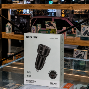 شارژر فندکی گرین لاین مدل RoadVolt ظرفیت 60 وات دو پورت